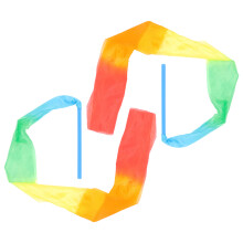 2Pièces Bâtons Colorés PVC Pour Danse Gymnastique Enfant