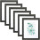 8x10 Picture Frame in Dark Grey – MDF, Pack of 6 1