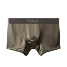 Men Boxer Underwear High Elasticity Breathable 3D Cut U-Convex Smooth Ice Silk Satin Shorts Panties Seamless Panties