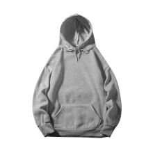 Geansaí d'Fhir, Muinchille Fada, Spórt, Dath Soladach, le Cochall, Méid S-2XL