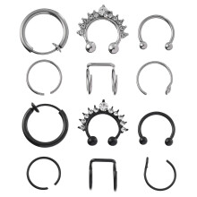 24Pcs Nose Rings Assorted Color Nose Decoration Set