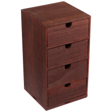 1Pcs Tabletop Storage Box Coffee Square Wooden for Bedroom Organization 33.0x18.0x18.0in
