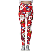 Kerstbroek, op maat gemaakte skinny leggings voor yoga, hardlopen, kerstman, pilates, damesfeest, sneeuwpop, yoga, plus size yogabroek voor dames,