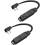 Καλώδιο προέκτασης επίπεδης πρίζας, 1FT16/3AWG, 2 τεμάχια, πολύπριζο 3 πριζών, SPT-3, με 1
