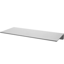 3Pcs Nail-Free Grey Aluminum Floating Shelf Wall Mounted Display Shelf