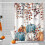 Rideau de douche en polyester blanc 180 x 180 cm 1