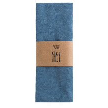 4er-Pack waschbare Servietten aus Baumwollmischgewebe, 40 x 30 cm, Dunkelblau – Geeignet für Hotels, Restaurants, Hochzeiten und Partys