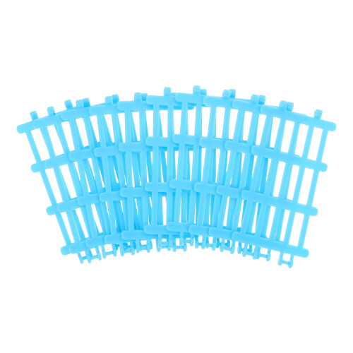 30Pièces Clôture Miniature Plastique Bleu Pour