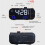Despertador de Projeção com Rádio FM para Quarto, Relógio Digital Giratório de 270, Display LED  de 7 Polegadas, Alarmes Duplos 3