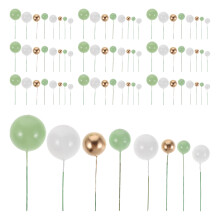 432Pcs Assorted Mini Ball Cake Topper Skewers for DIY Baking