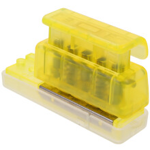 4Pcs Office Loose Leaf Punchers Small Hole Punch Yellow for Home Use