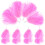 24Pcs Durable Pink Cheer Pom Poms Plastic Handled Performance Decor 1