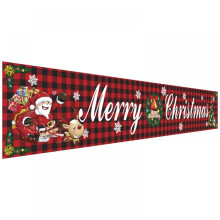 Décoration de jardin durable : bannière « Joyeux Noël » pour murs et clôtures, bannière « Bonne année » et décorations de Noël
