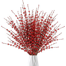 Bouquet de 10 fleurs de jasmin artificielles de 75 cm (29,5 pouces) – Plantes artificielles hautes et artificielles pour la décoration de la