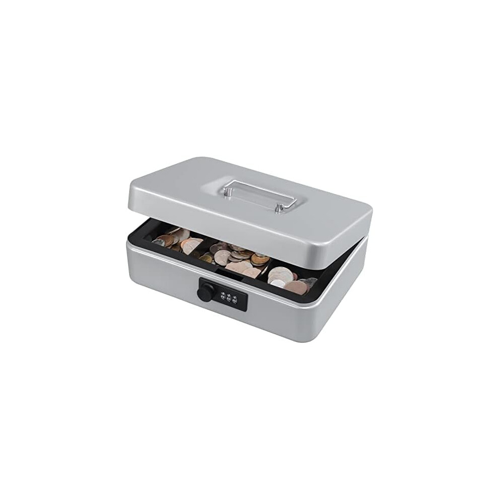 Metal Cash Box With 3-Digit Combination Lock, Pink, 200 X 9555307728603