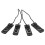 8Pièces Clips Ailerons Requin Nylon Noir Pour Paddle Board Gonflable 1
