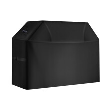 60-inch BBQ Cover, Water-Resistant & Colorfast, 600D Polyester, Easy Fit/Remove, Black