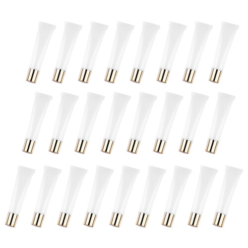 75Pcs Durable Clear Lip Gloss Bottle Assorted Colors for DIY Use