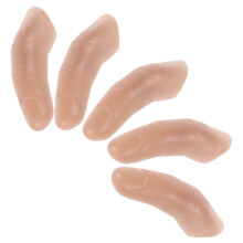 10Pièces Doigts Factices Flexibles Clair, Props Et Farces