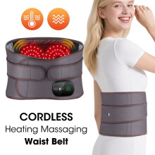 Centură de masaj încălzitoare pentru spate și talie, 3Heat + 3Vibrations