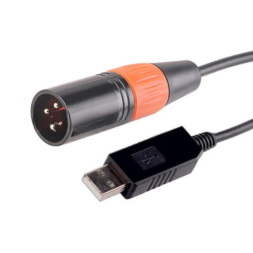 USB til DMX512 3-bens adapterkabel 1,5 m