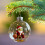 Boule de Noël grenouille en cristal 7,6 cm 1