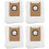Pacote com 4 sacos de pó para aspirador robô eufy, compatíveis com os modelos E20, E25 e E28. 1