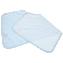 2Pcs Waterproof Adult Meal Bib Sky-Blue Washable Reusable Eating Apron