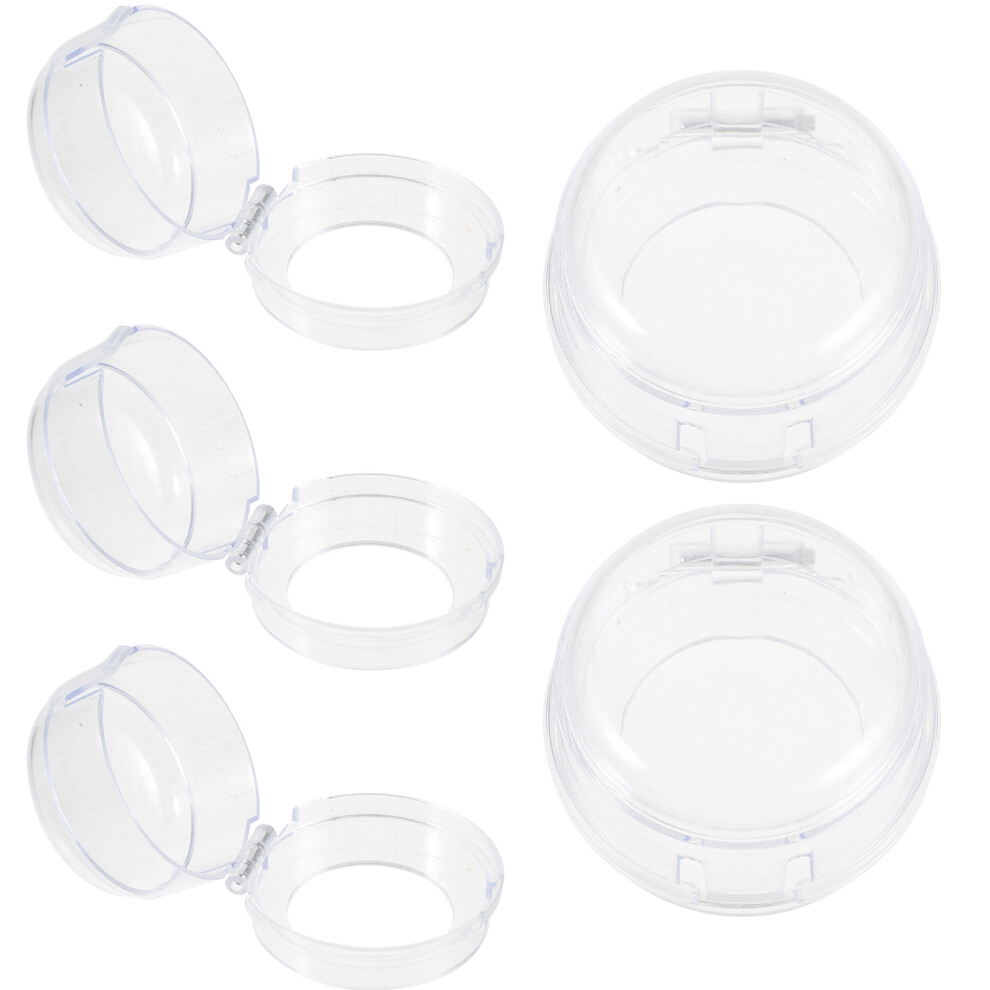 25Pcs Plastic Stove Knob Covers For Oven And Gas Stove Safety Black Inoomp