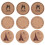 36Pcs Heat-Resistant Thick Corkboard Placemat Round Table Coasters 1