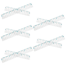 30Pcs Flexible Transparent Ruler with Centimeters for Office and Home
