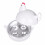 3Pcs White Chicken Shape Egg Boiler Cooker Microwave Kitchen Utensil 1