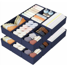 Set di 16 organizer per cassetti blu navy