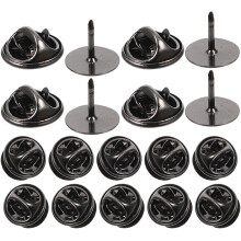 360Sets Zwarte Koperen Pin Backs Voor Broches, Das En Badges