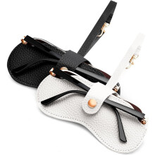 Husă pentru ochelari de soare din piele PU, pachet de 2 – 15x6cm