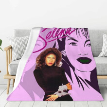Selenas Music Quintanilias Flannel Blankets Air Conditioning Blanket Nap Blanket Flannel Durable Blanket Throw Blankets 60"X50"