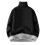 Herren-Strickpullover mit Rollkragen, Herbst/Winter, einfarbig, schweres Oberteil, lange Ärmel, warm, bequem, lässiger Pullover (Schwarz, S) 1