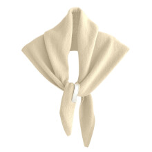 Cachecol triangular de lã AWZXDE para mulheres, estilo xale listrado, funcional, cor sólida, versátil, pequeno, para o pescoço, branco, tamanho