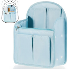 Eagraitheoir Mini Backpack Ionsáigh Ionsáigh Sparán Uiscedhíonach Eagraitheoir Mála Níolóin le Go leor Pócaí d'Fhir agus do Mhná, Oireann