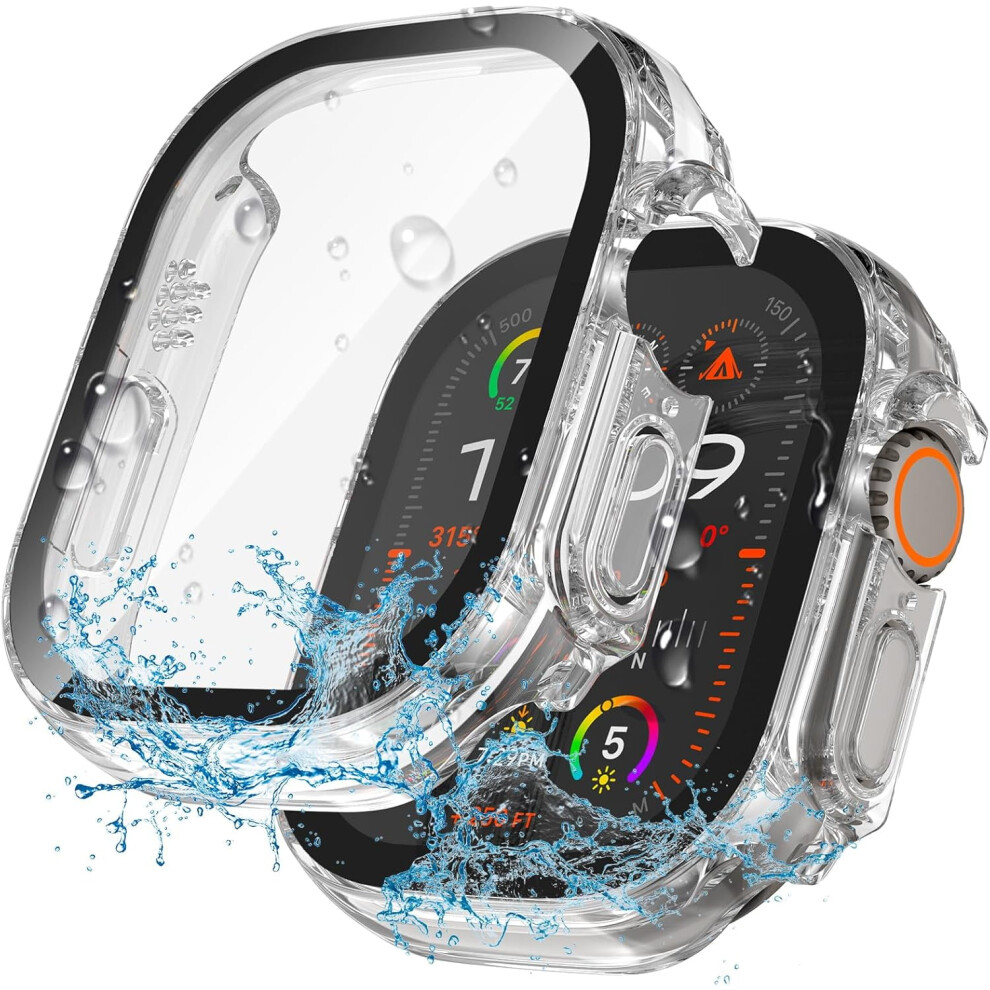 Xihama 2-In-1 Waterproof Case + Screen Protector For Apple Watch 40/41/42/46Mm (Series 4Â6, Se, Se 2Nd Gen) Â Tempered Glass & Pc Bumper 9450273787992