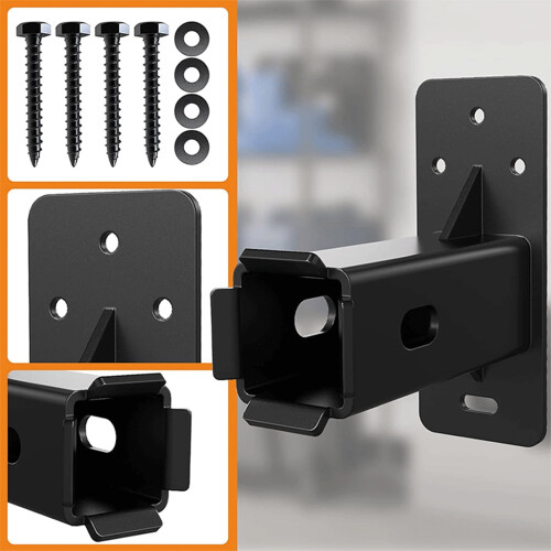 Engate de Parede para Bicicleta, Capacidade de Carga de 2 Polegadas, Engate Metálico para Bicicleta, Receptor de Carga Reforçado, Engate de Parede 2