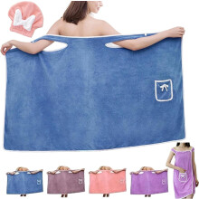 Toalla de baño y piscina de talla grande para mujer: falda pareo extragrande con diseño de 2 botones, forro polar coral ultrasuave, cubierta de