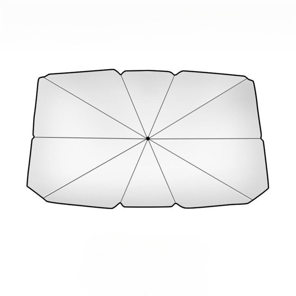 Windshield Sun Shade Umbrella Sun Protection Visor Heat Insulation Protection With V-Groove And Storage Pouch 9338982302272