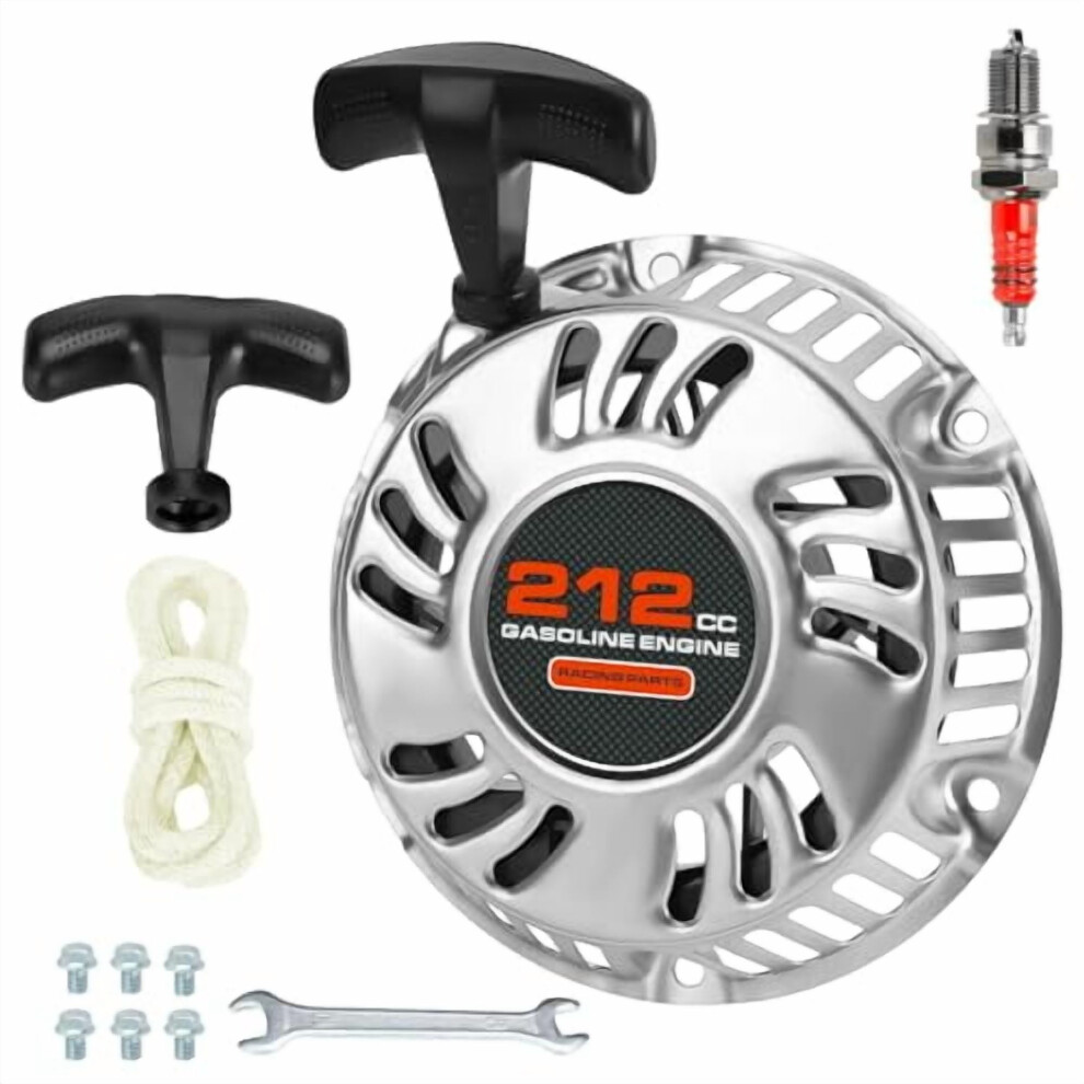 Mini Bike Pull Start Assembly Recoil Starter Compatible With Predator 212Cc/196Cc, Coleman Ct200u/Ct200u-Ex, Bt200x, Kt196, Gx160, 6.5Hp Ohv Engines 9327961522275