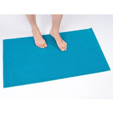 Covorașe de baie antiderapante 100% bumbac pentru baie, 20x34inch, moale, absorbant, cu uscare rapidă, lavabil la mașină, covor de baie albastru