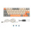 Wired Mechanical Keyboard 63 Keys Blue Switch 3-Color Backlight Waterproof 2