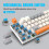 Wired Mechanical Keyboard 63 Keys Blue Switch 3-Color Backlight Waterproof 7
