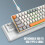 Wired Mechanical Keyboard 63 Keys Blue Switch 3-Color Backlight Waterproof 10