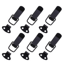 Stainless Steel Black Toggle Latch Spring Loaded for Wooden Case Toolbox Drawer 6pcs