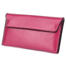 Portafoglio a busta in pelle stile retrò da donna – Sottile, con ampio spazio per carte di credito e pochette, compatibile con iPhone e Android.